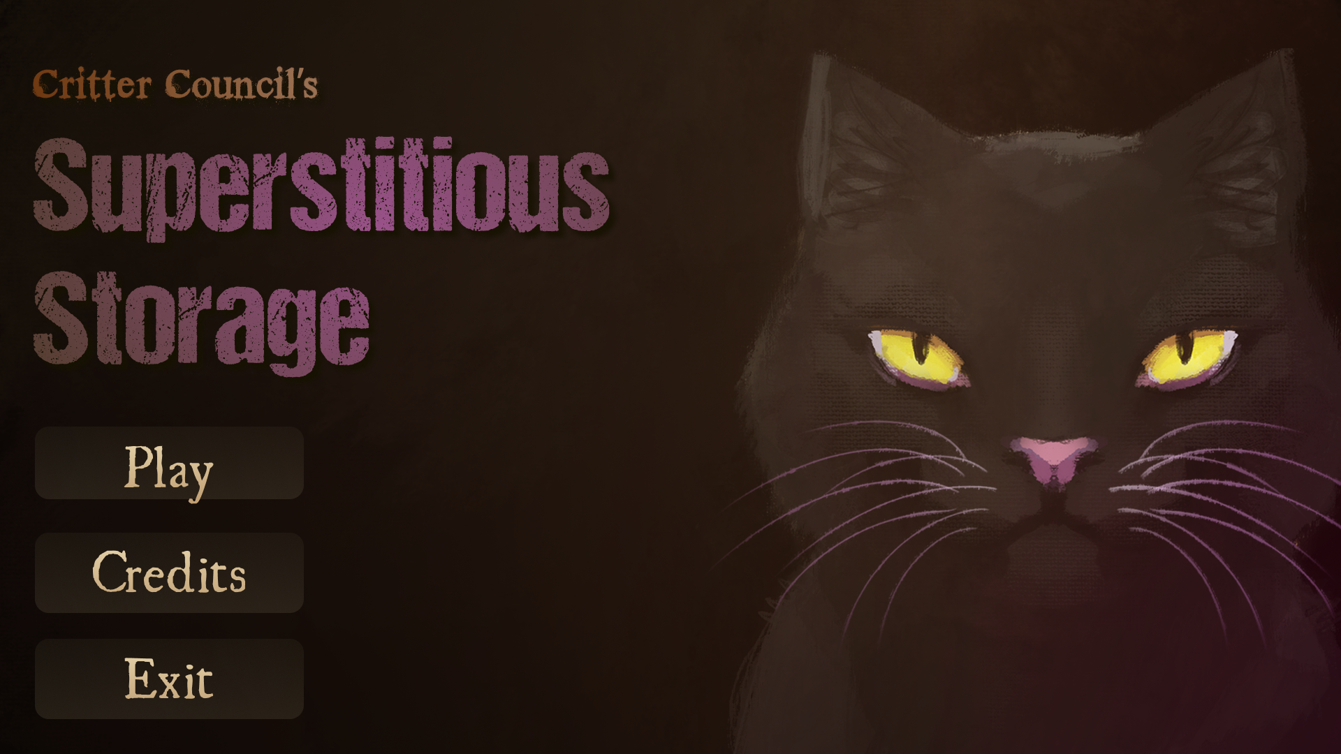 Superstitious Storage Title Screen